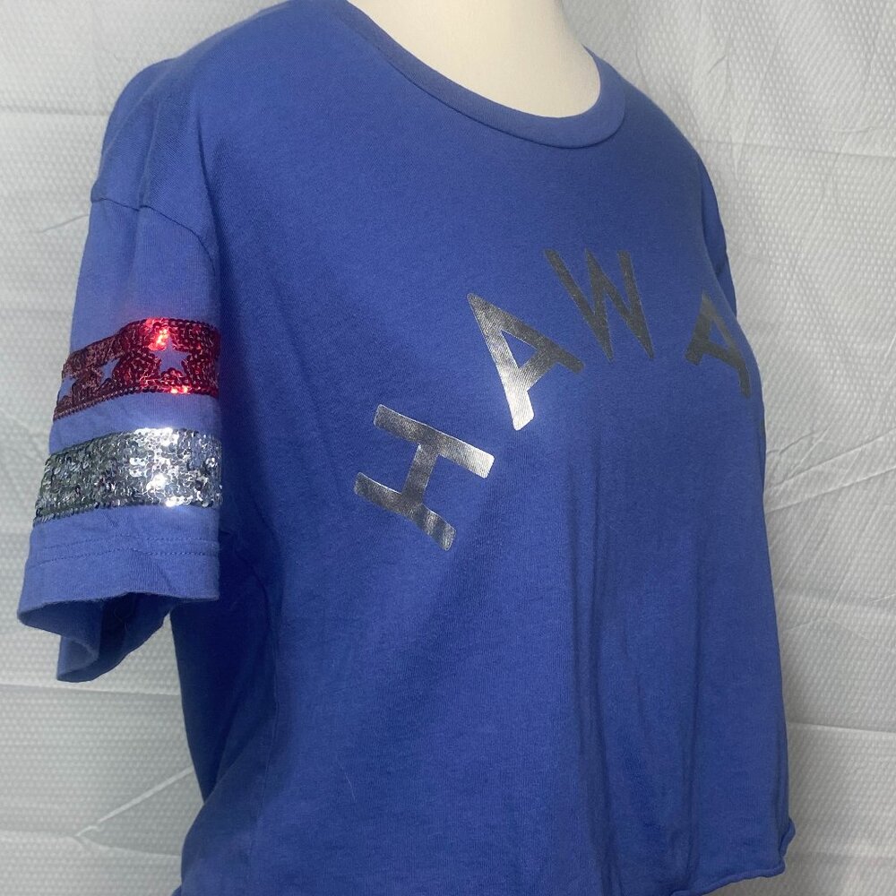 PINK VICTORIAS SECRET CROP SHIRT